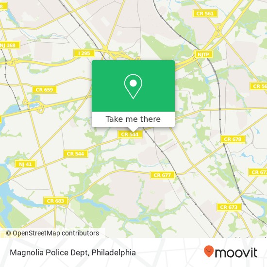 Magnolia Police Dept map