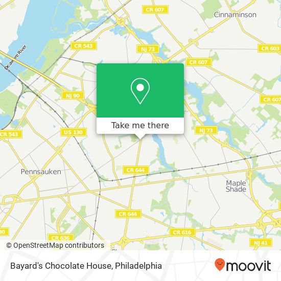 Mapa de Bayard's Chocolate House