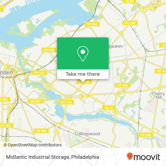 Midlantic Industrial Storage map