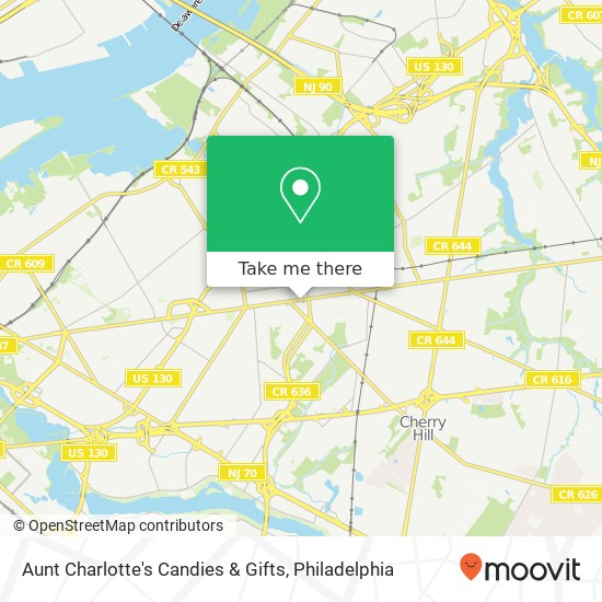 Aunt Charlotte's Candies & Gifts map