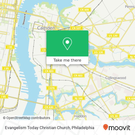 Evangelism Today Christian Church map