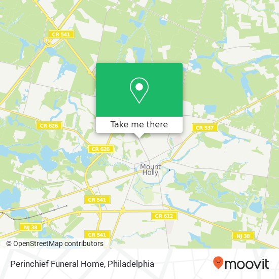 Perinchief Funeral Home map