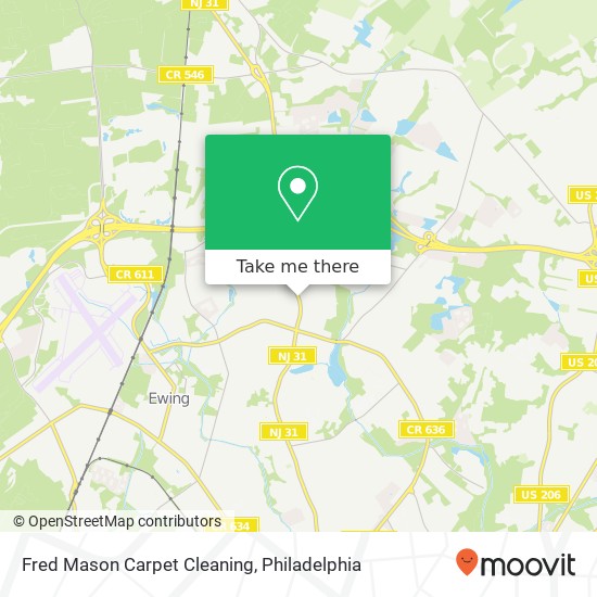 Mapa de Fred Mason Carpet Cleaning