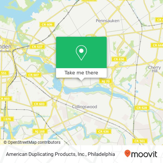 Mapa de American Duplicating Products, Inc.