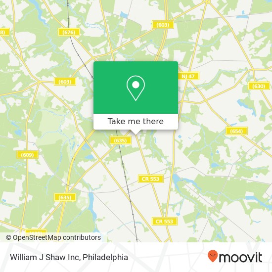 Mapa de William J Shaw Inc