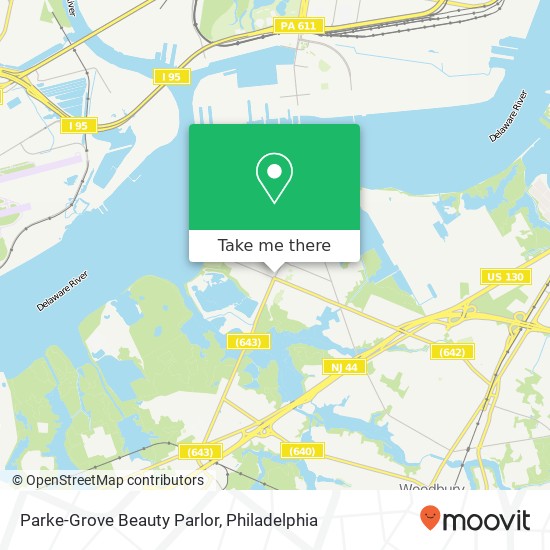 Parke-Grove Beauty Parlor map