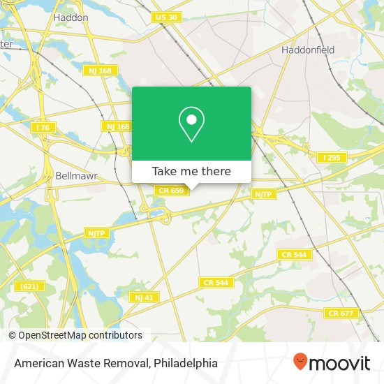 American Waste Removal map