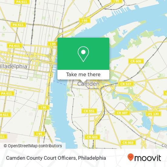 Camden County Court Officers map