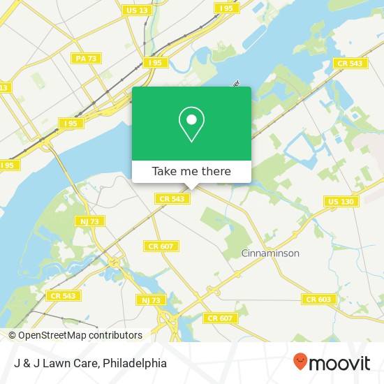 J & J Lawn Care map