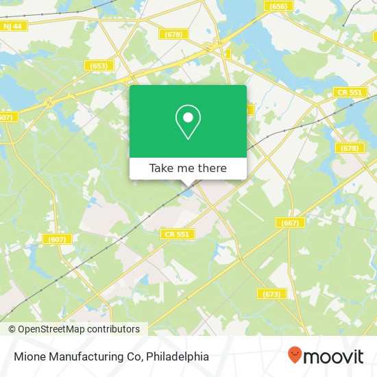 Mapa de Mione Manufacturing Co