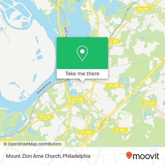 Mount Zion Ame Church map