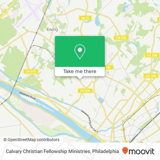 Mapa de Calvary Christian Fellowship Ministries