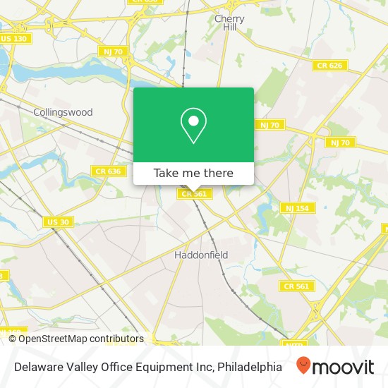 Delaware Valley Office Equipment Inc map
