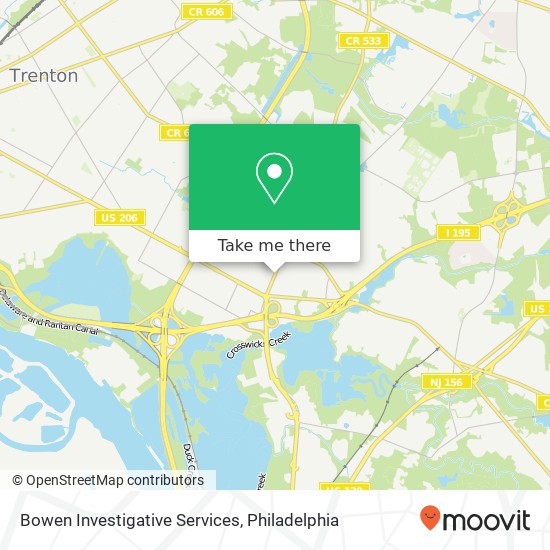 Bowen Investigative Services map