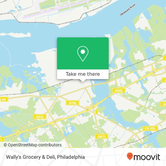 Mapa de Wally's Grocery & Deli