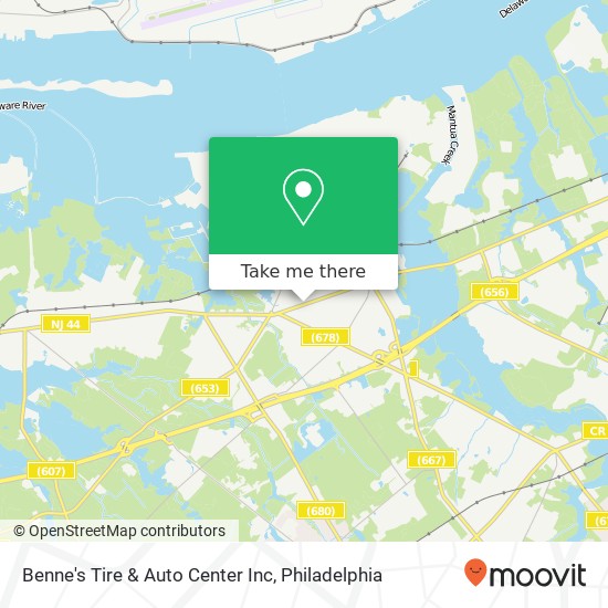 Benne's Tire & Auto Center Inc map