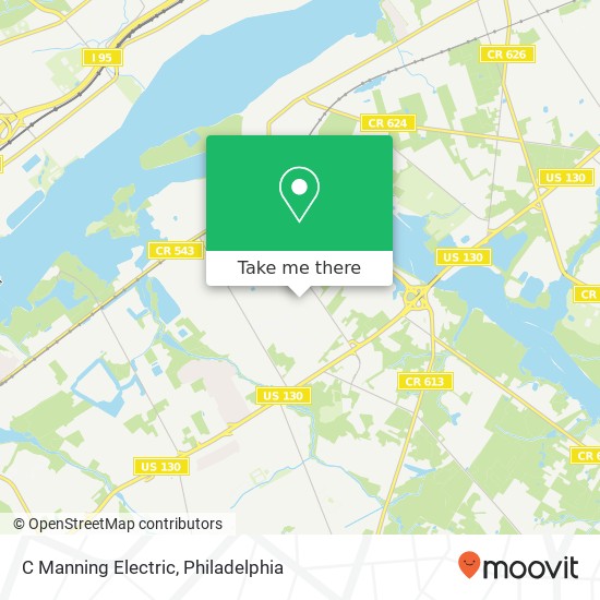 C Manning Electric map