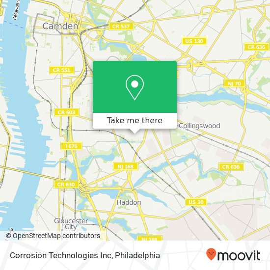 Corrosion Technologies Inc map