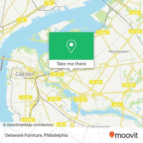 Mapa de Delaware Furniture