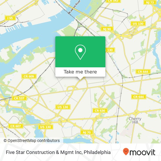 Mapa de Five Star Construction & Mgmt Inc