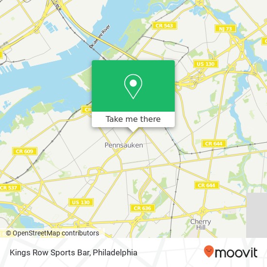 Kings Row Sports Bar map