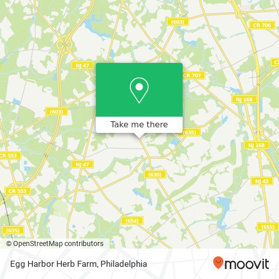 Mapa de Egg Harbor Herb Farm