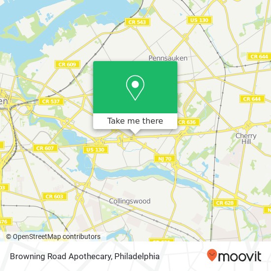 Browning Road Apothecary map