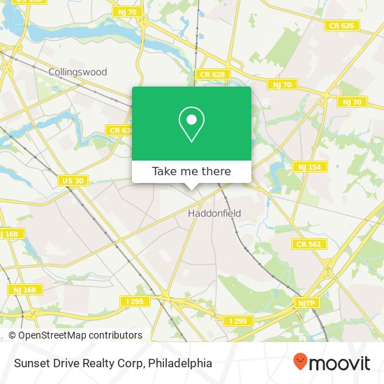 Mapa de Sunset Drive Realty Corp