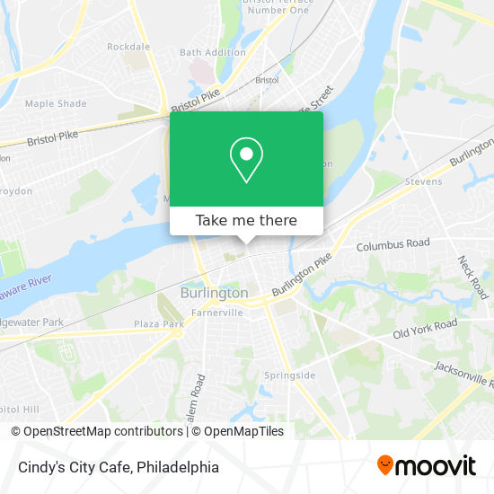 Cindy's City Cafe map