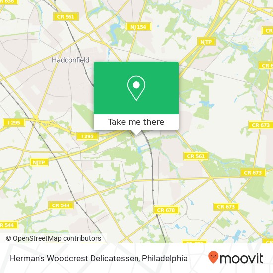 Herman's Woodcrest Delicatessen map