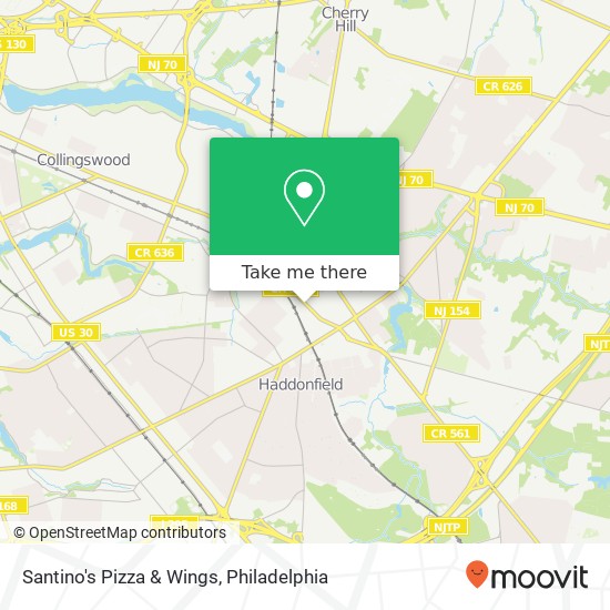 Mapa de Santino's Pizza & Wings