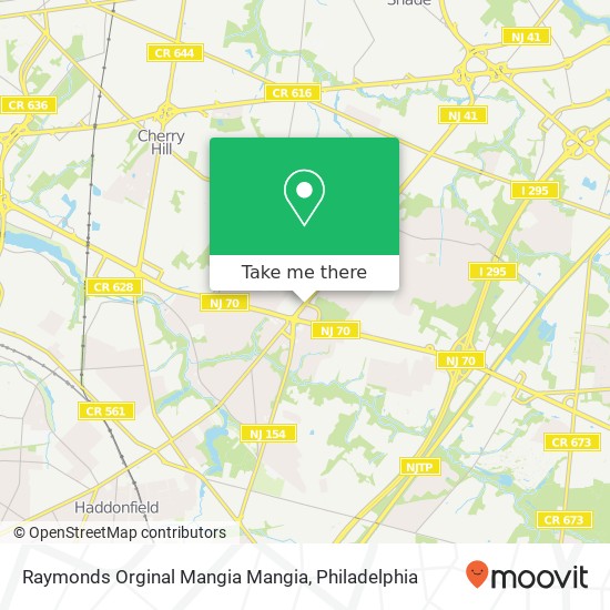 Raymonds Orginal Mangia Mangia map
