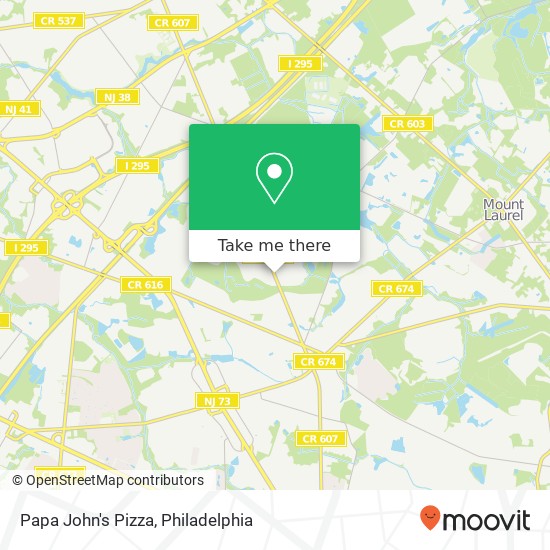 Mapa de Papa John's Pizza