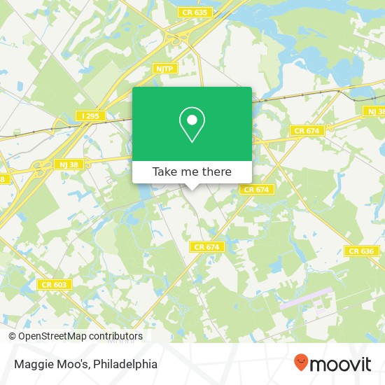 Maggie Moo's map