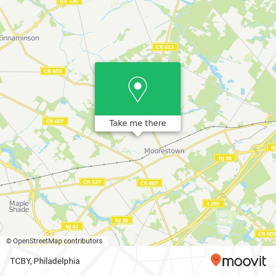 TCBY map