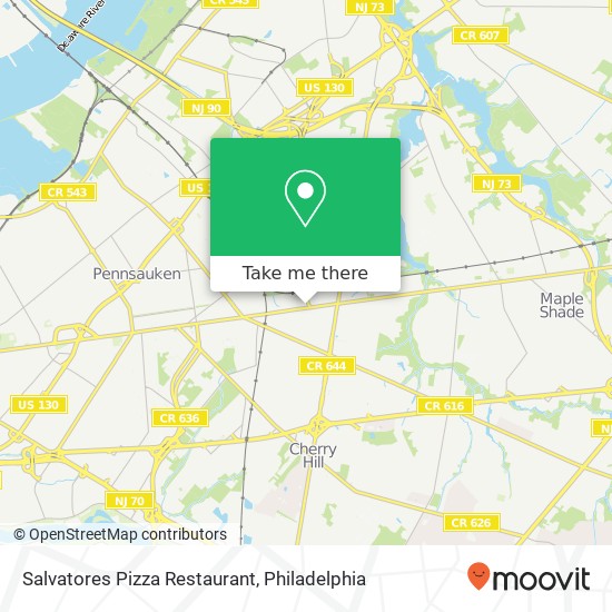 Mapa de Salvatores Pizza Restaurant