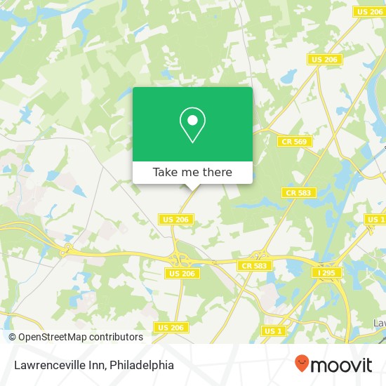 Lawrenceville Inn map