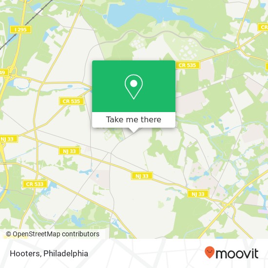 Hooters map