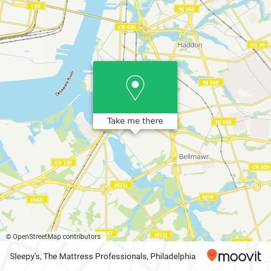 Mapa de Sleepy's, The Mattress Professionals