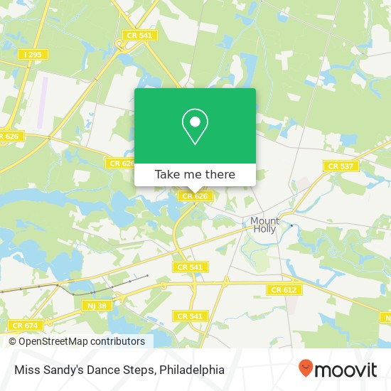 Miss Sandy's Dance Steps map