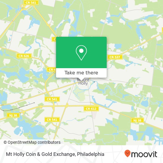 Mapa de Mt Holly Coin & Gold Exchange