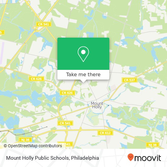Mapa de Mount Holly Public Schools