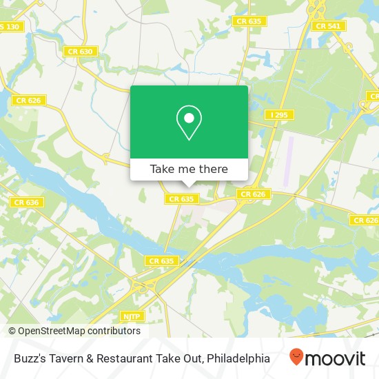 Mapa de Buzz's Tavern & Restaurant Take Out