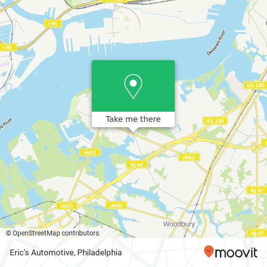 Eric's Automotive map