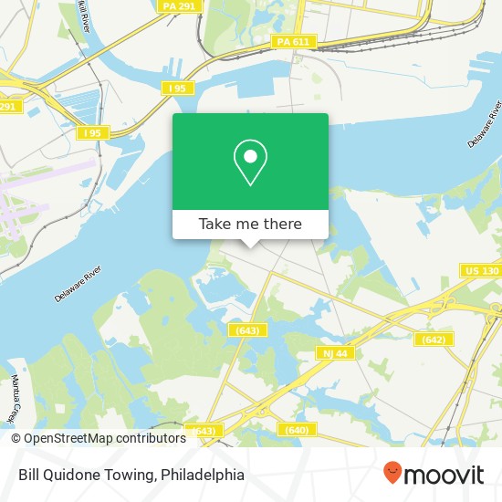 Bill Quidone Towing map