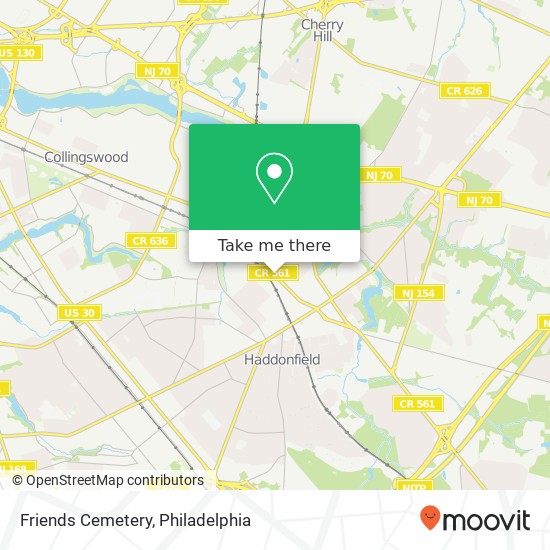 Mapa de Friends Cemetery