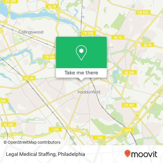 Mapa de Legal Medical Staffing