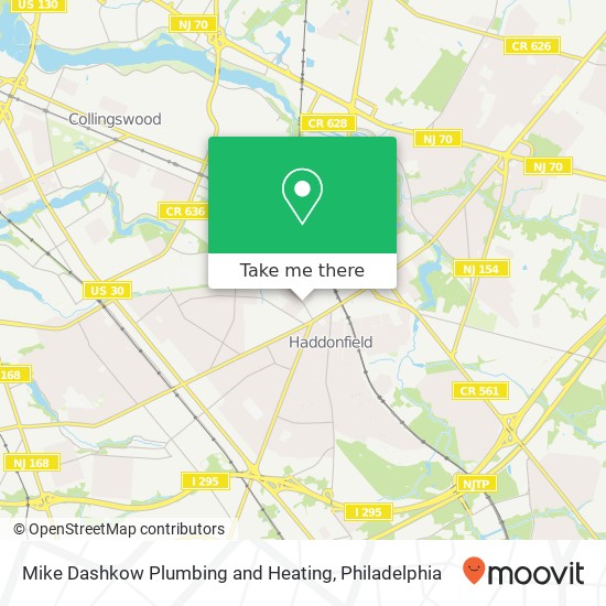 Mapa de Mike Dashkow Plumbing and Heating