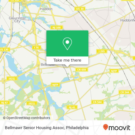 Mapa de Bellmawr Senior Housing Assoc