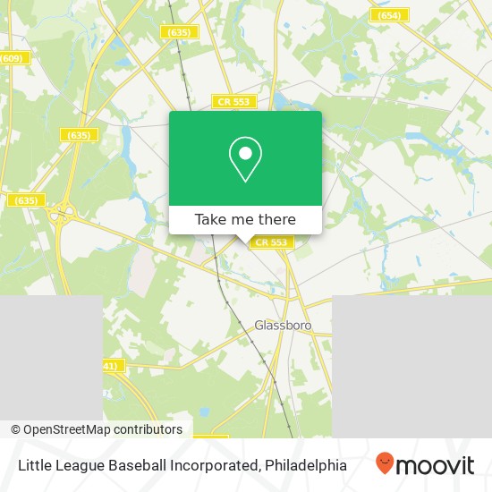 Little League Baseball Incorporated map